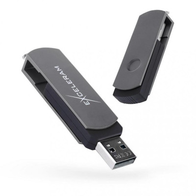 Exceleram P2 Black/Gray USB 2.0 EXP2U2GB64