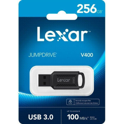 Lexar 256 GB JumpDrive V400 USB3.0 Black (LJDV400256G-BNBNG)
