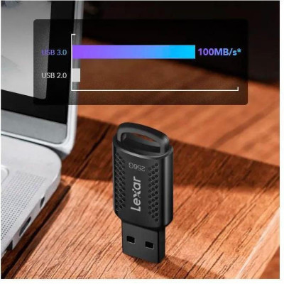 Lexar 256 GB JumpDrive V400 USB3.0 Black (LJDV400256G-BNBNG)