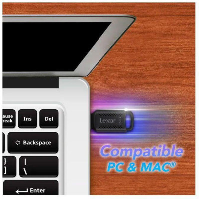 Lexar 256 GB JumpDrive V400 USB3.0 Black (LJDV400256G-BNBNG)