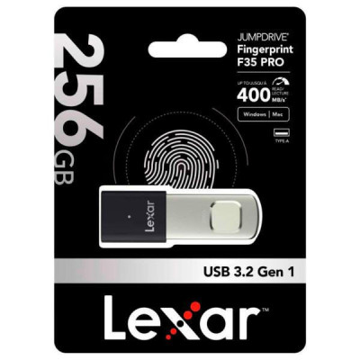 Lexar 256 GB JumpDrive Fingerprint F35 Pro USB3.2 (LJDF35P256G-RNBNG) 