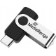 MediaRange 128 GB Swivel USB-C3.2 Black/Silver (MR1954)