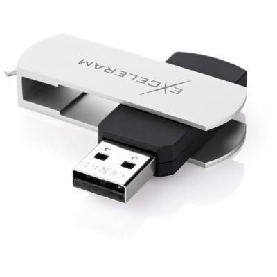 Exceleram 16 GB P2 Series White/Black USB 2.0 (EXP2U2WH2B16)