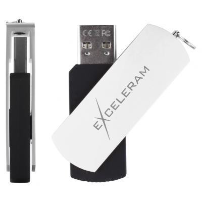 Exceleram 16 GB P2 Series White/Black USB 2.0 (EXP2U2WH2B16)