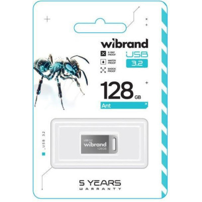 Wibrand USB 3.2 Gen1 Ant 128GB Silver (WI3.2/AN128M4S)