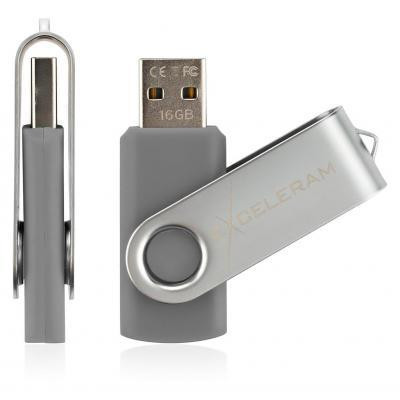 Exceleram 16 GB P1 Series Silver/Gray USB 2.0 (EXP1U2SIG16)