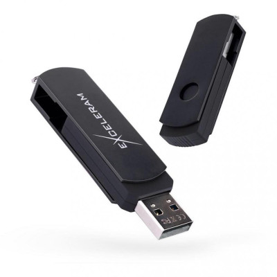 Exceleram 16 GB P2 Series Black/Black USB 2.0 (EXP2U2BB16)