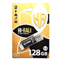 Hi-Rali 128 GB Rocket Series USB 3.0 Black (HI-128GBVC3BK)