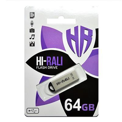 Hi-Rali 64GB Fit Series USB 2.0 Silver (HI-64GBFITSL)