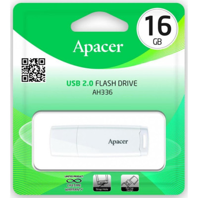 Apacer 16 GB AH336 White (AP16GAH336W-1)