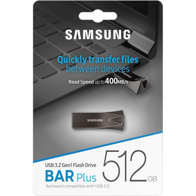 Samsung 512 GB Bar Plus USB3.2 Titanium Gray (MUF-512BE4/APC)