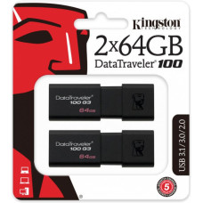 Kingston 2 x 64 GB DataTraveler 100 G3 (DT100G3/64GB-2P)