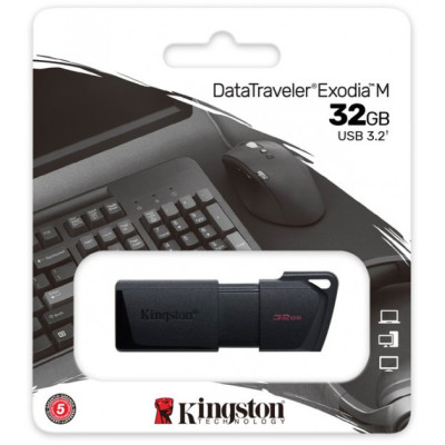 Kingston 32 GB DataTraveler Exodia M USB 3.2 Black (DTXM/32GB)