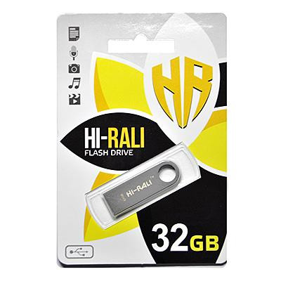 Hi-Rali 32 GB USB Flash Drive Shuttle series Silver (HI-32GBSHSL)