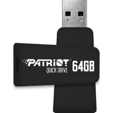 PATRIOT 64 GB Color Quick Drive USB 3.1 Black (PSF64GQDBK3USB)