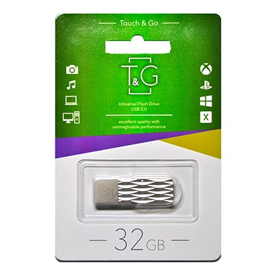 T&G 32GB 103 Metal Series Silver (TG103-32G)