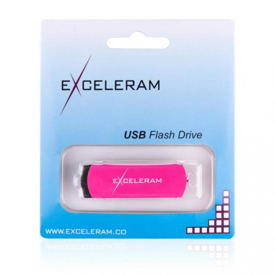Exceleram P2 Black/Rose USB 2.0 EXP2U2ROB16