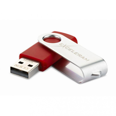 Exceleram 16 GB P1 Series Silver/Red USB 2.0 (EXP1U2SIRE16)