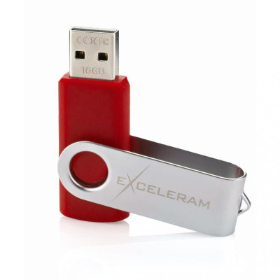 Exceleram 16 GB P1 Series Silver/Red USB 2.0 (EXP1U2SIRE16)