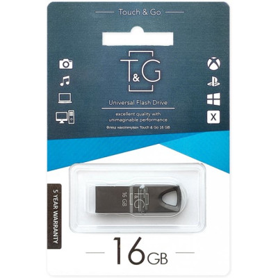T&G 16GB 117 Metal Series Black (TG117BK-16G)