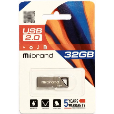 Mibrand 32GB Stingray USB 2.0 Grey (MI2.0/ST32U5G)