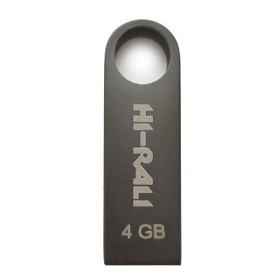 Hi-Rali 4 GB USB Flash Drive Hi-Rali Shuttle series Black (HI-4GBSHBK)