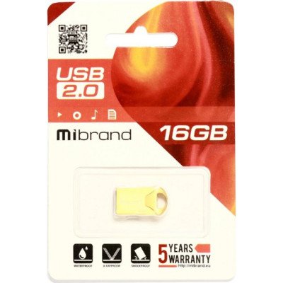 Mibrand 16GB Hawk USB 2.0 Gold (MI2.0/HA16M1G)