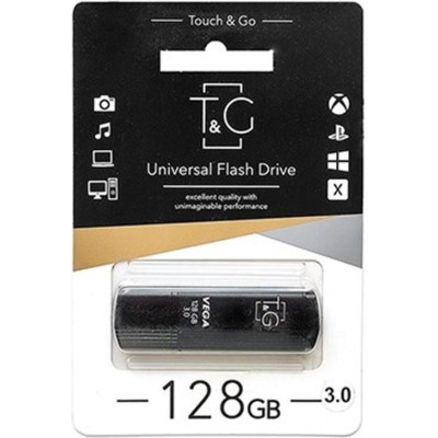 T&G 128 GB 121 Vega Series Black USB 3.0 (TG121-128GB3BK)