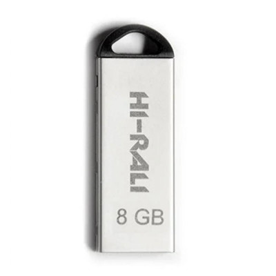 Hi-Rali 8GB Fit Series USB 2.0 Silver (HI-8GBFITSL)