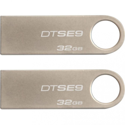 Kingston 32 GB Silver (DTSE9H/32GB-2P)