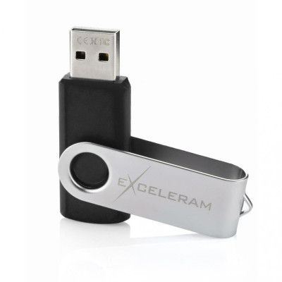 Exceleram 64 GB P1 Series Silver/Black USB 2.0 (EXP1U2SIB64)