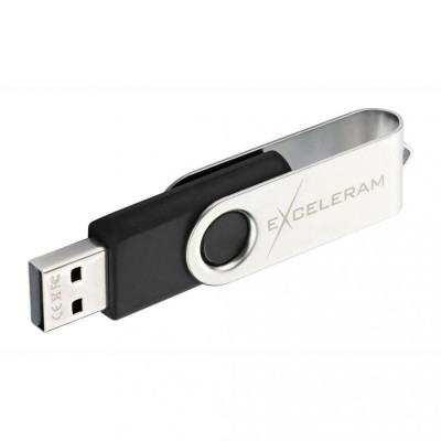 Exceleram 64 GB P1 Series Silver/Black USB 2.0 (EXP1U2SIB64)