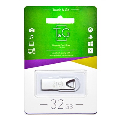 T&G 32GB 117 Metal Series Silver (TG117SL-32G)