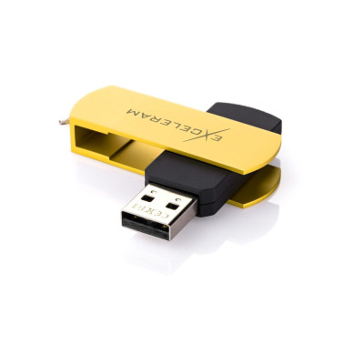 Exceleram 64 GB P2 Series Yellow/Black USB 2.0 (EXP2U2Y2B64)