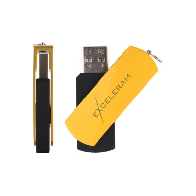 Exceleram 64 GB P2 Series Yellow/Black USB 2.0 (EXP2U2Y2B64)