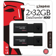 Kingston 2 x 32 GB DataTraveler 100 G3 (DT100G3/32GB-2P)
