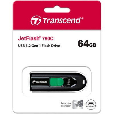 Transcend 64 GB JetFlash 790C Black (TS64GJF790C)