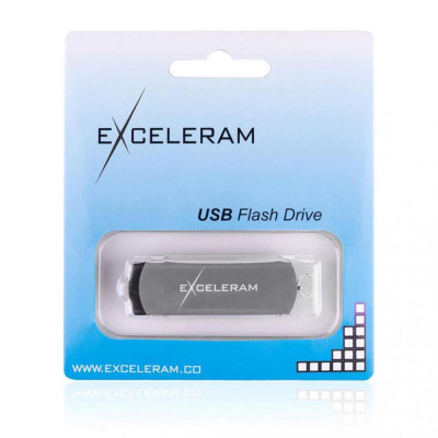 Exceleram 16 GB P2 Series Gray/Black USB 2.0 (EXP2U2GB16)