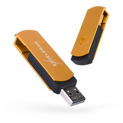 Exceleram 64 GB P2 Series Gold/Black USB 2.0 (EXP2U2GOB64)