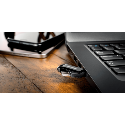 SanDisk 128 GB Ultra Dual Drive Go USB Type-C Black (SDDDC3-128G-G46)