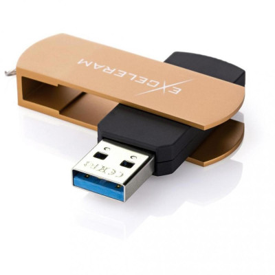 Exceleram P2 Black/Brown USB 3.1 EXP2U3BRB64