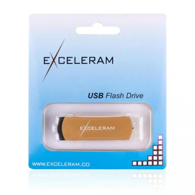Exceleram P2 Black/Brown USB 3.1 EXP2U3BRB64