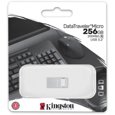 Kingston 256 GB DataTraveler Micro USB 3.2 Metal (DTMC3G2/256GB)