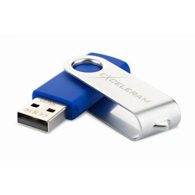 Exceleram 16 GB P1 Series Silver/Blue USB 2.0 (EXP1U2SIBL16)
