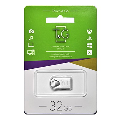 T&G 32GB 106 Metal Series Silver (TG106-32G)