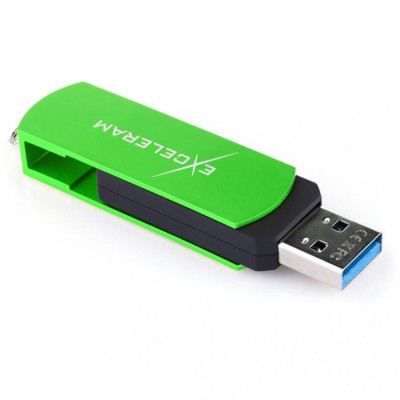 Exceleram P2 Black/Green USB 3.1 EXP2U3GRB16