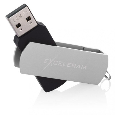 Exceleram 16 GB P2 Series Silver/Black USB 2.0 (EXP2U2SIB16)