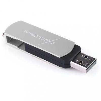 Exceleram 16 GB P2 Series Silver/Black USB 2.0 (EXP2U2SIB16)