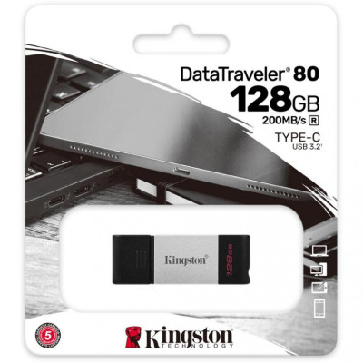 Kingston 128 GB DataTraveler 80 USB-C 3.2 (DT80/128GB)