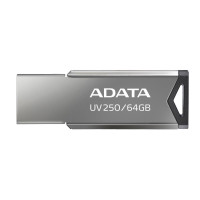 ADATA 64 GB UV250 Metal Black USB 2.0 (AUV250-64G-RBK)